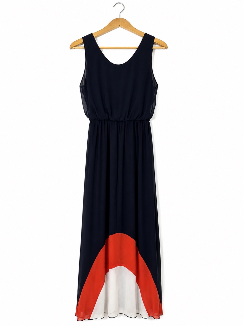 Enfocus Colorblock Maxi‎ Dress Flowy Size 8 Event Vacation Maximalist Elegant - Picture 2 of 10